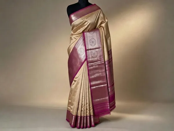 Beige_Cotton_Kavika_Border_Design_Saree_For_Women