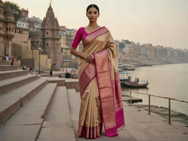 Beige_Cotton_Kavika_Border_Design_Saree_For_Women
