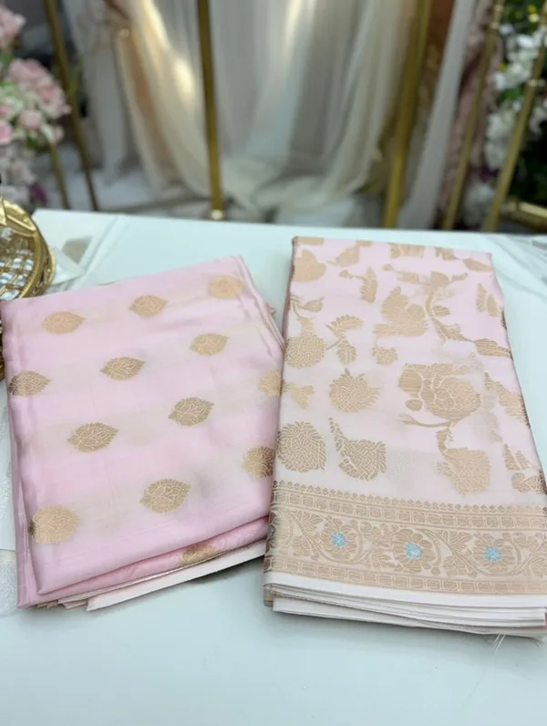Baby_Pink_Silk_Boota_Kurti_And_Jaal_Design_On_Dupatta_Unstitched_Suit_For_Women