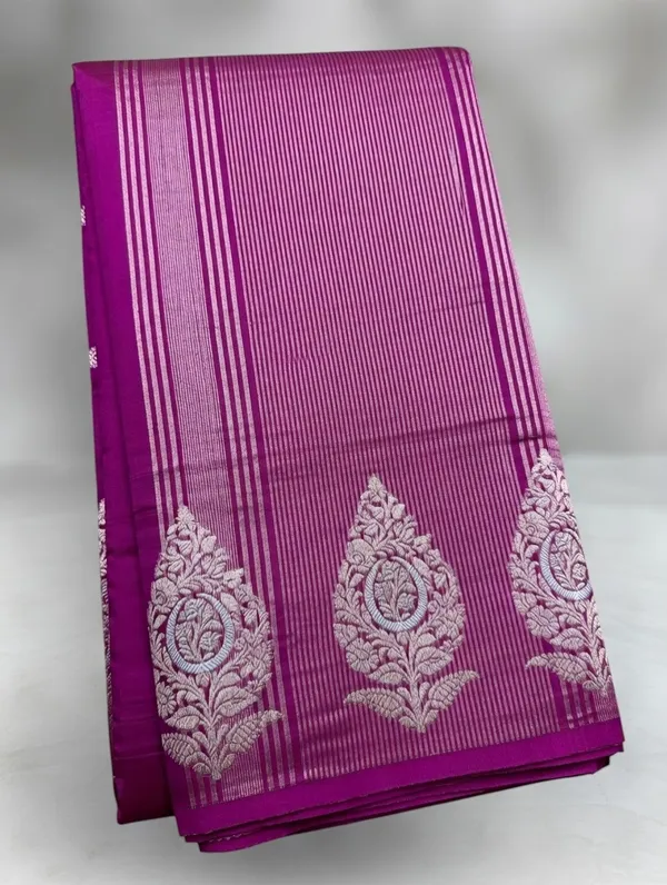 Pink_Silk_Hand_Kataan_Design_Saree_For_Women