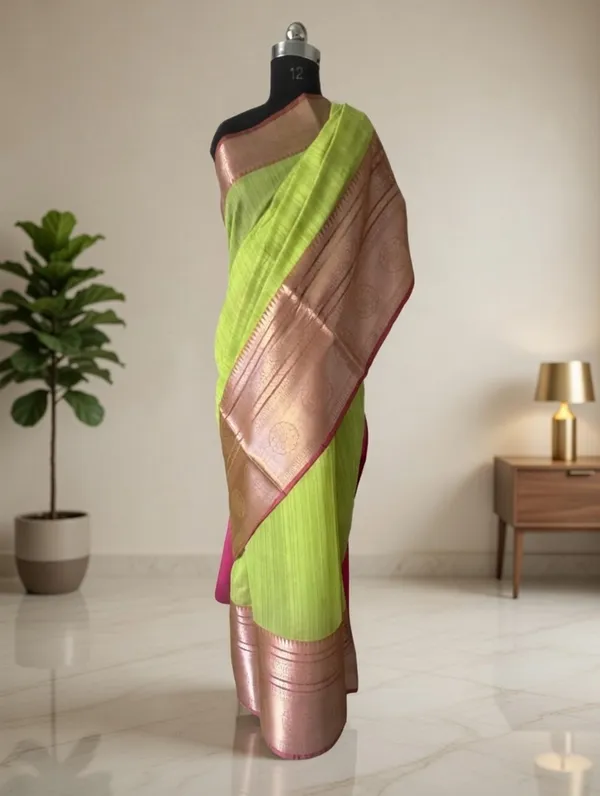 Green_Cotton_Kavika_Border_Design_Saree_For_Women