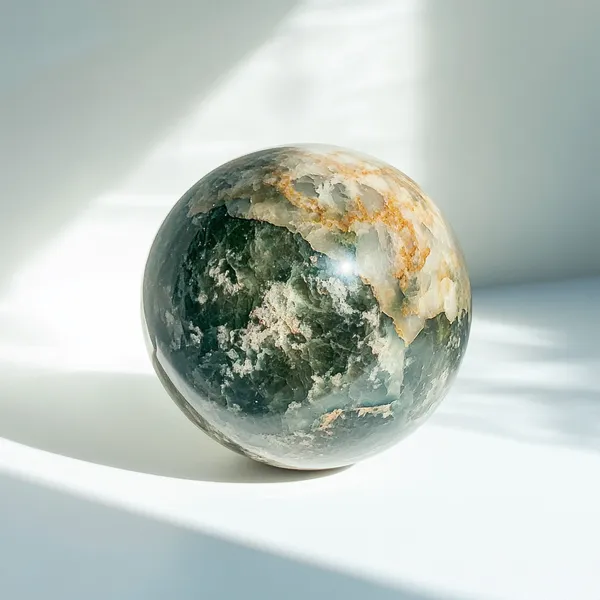 Clear_To_Milky_White_With_Distinct_Green_Moss_Agate_Crystal_Stone_Sphere_For_Promotes_Emotional_Healing
