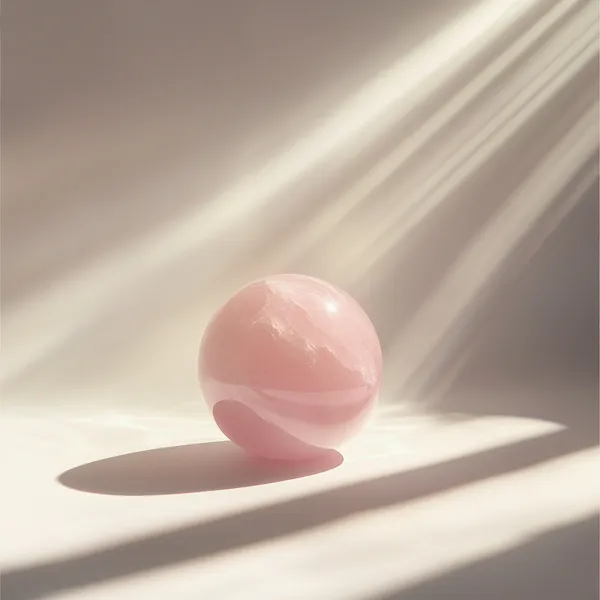 A_Soft_Pink_Rose_Quartz_Crystal_Stone_Sphere_For_Enhances_Love_And_Emotional_Connections_Promotes_Self-Love,_Forgiveness,_And_Compassion