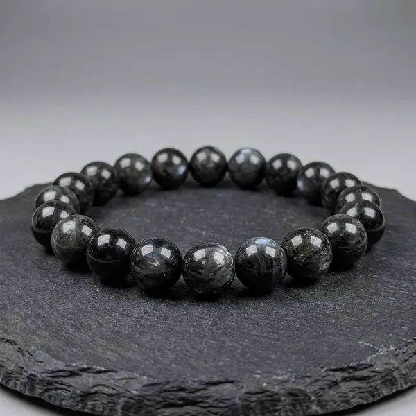 Dark_Grey_Larvikite_Crystal_Stone_Bracelet_For_Meditation_&_Energy_Healing