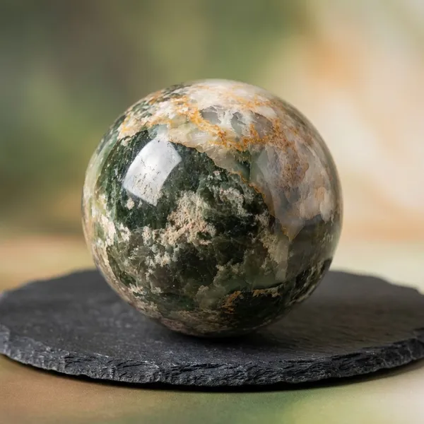 Clear_To_Milky_White_With_Distinct_Green_Moss_Agate_Crystal_Stone_Sphere_For_Promotes_Emotional_Healing