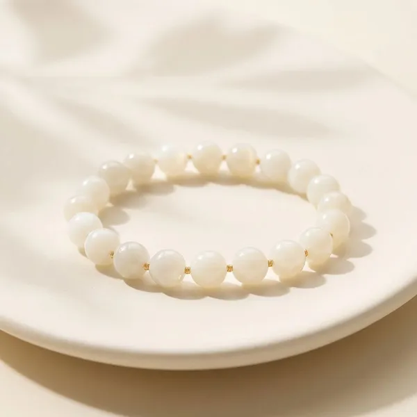 White_Quartz_Crystal_Stone_Bracelet_For_Clear_Mental_Clutter,_Promote_Focus_And_Concentration,_And_Bring_Clarity_To_Your_Thoughts