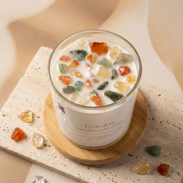 Multicolor_Pravaha_Crystals_&_Pre_Taped_Wick_Candle_