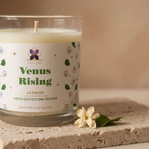 White_Venus_Rising_Soy_Wax_&_Pre_Taped_Wick_Candle_For_Creates_A_Serene,_Sacred,_And_Nurturing_Atmosphere