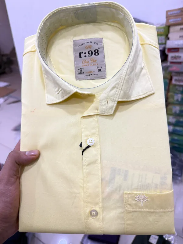 Banana_Yellow_Cotton_Plain_Shirt_Full_Sleeves_For_Men
