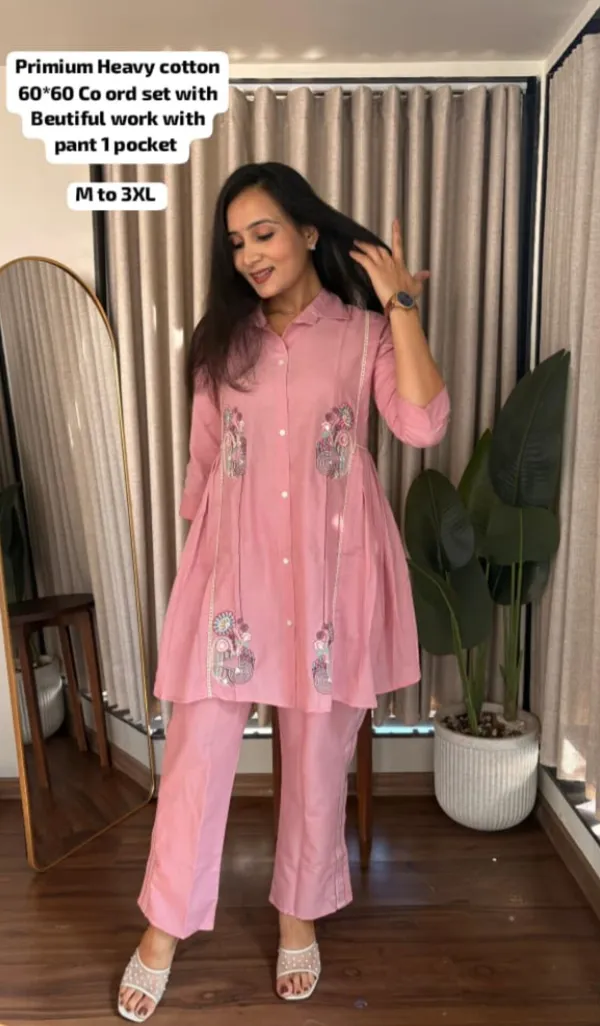 Peach_Cotton_Embroided_Co-Ord_Set_For_Women