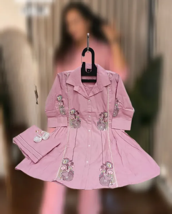 Peach_Cotton_Embroided_Co-Ord_Set_For_Women