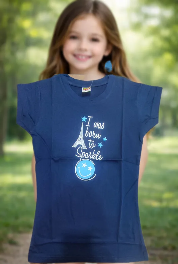 Navy_Blue_Cotton_Regular_Fit_Tshirt_for_Girls