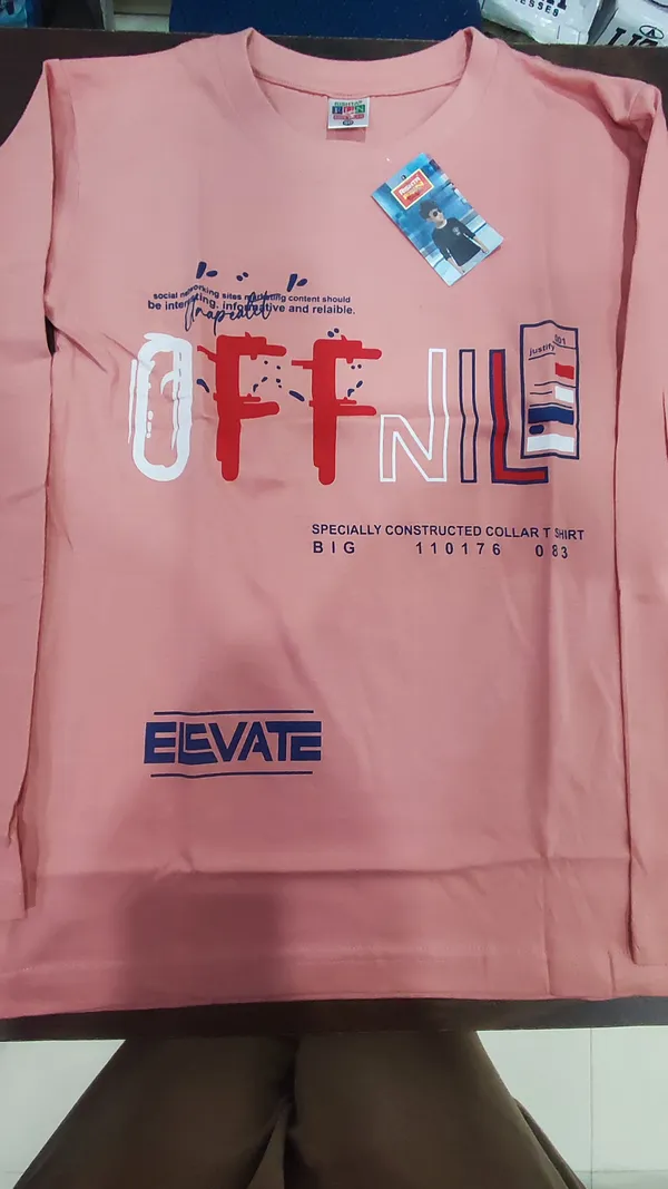 Peach_Cotton_Premium_Full_Sleeves_Tshirt_For_Kids