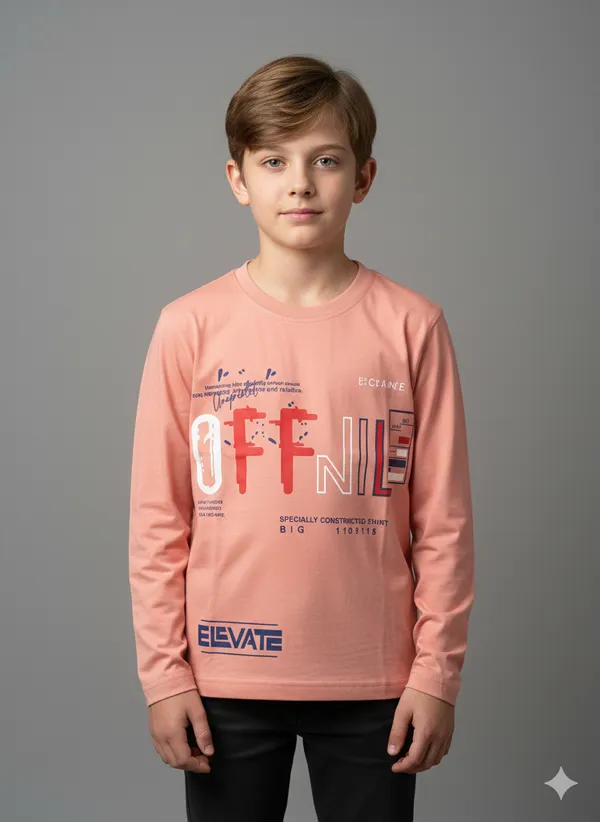 Peach_Cotton_Premium_Full_Sleeves_Tshirt_For_Kids