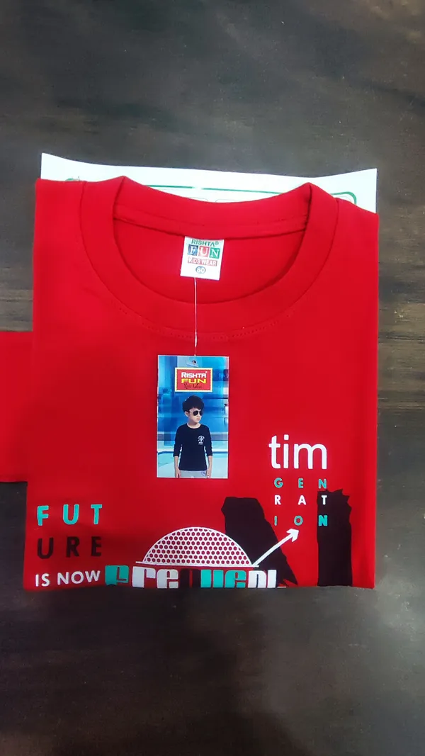 Red_Cotton_Premium_Full_Sleeves_Tshirt_For_Kids