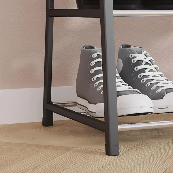 Black_Shoe_Stand_Organizer_A_Storage_Solution_For_Footwear_Perfect_For_Any_Entryway_Or_Closet_(Metal_Shelves_With_Pp_Plastic_Frame)_(4_Layer)