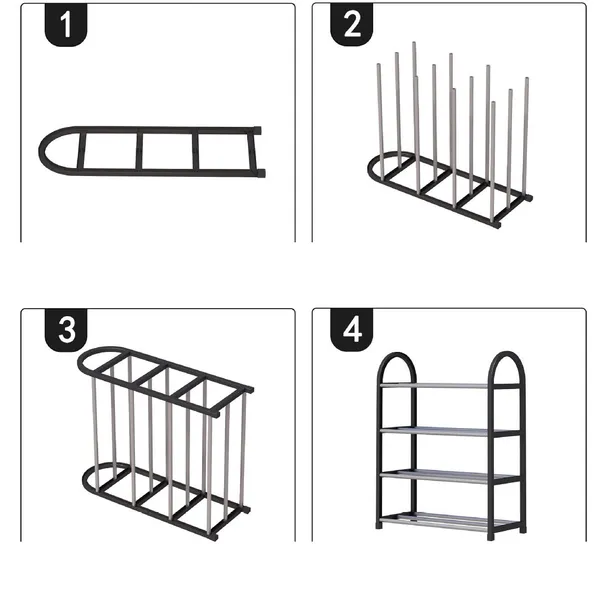 Black_Shoe_Rack_Organizer_With_Chrome_Accents,_Sturdy_Storage_Shelf_For_Entryway,_Closet_(Metal_Shelves_With_Pp_Plastic_Frame)_(5_Layer)