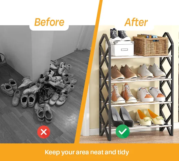 Black_Multifunctional_Shoe_Rack_Organizer_Entryway_Storage_Solution_For_Home_And_Office_(4_Layer,_Metal_Shelves_With_Pp_Plastic_Frame)