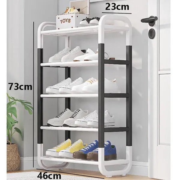 Black_And_White_White_And_Shoe_Rack___Modern_Design_With_Non_Slip_Shelves_For_Organized_Footwear_Perfect_For_Entryway_Or_Closet_(And_White,_Metal_Shelves_With_Pp_Plastic_Frame)_(5_Layer)