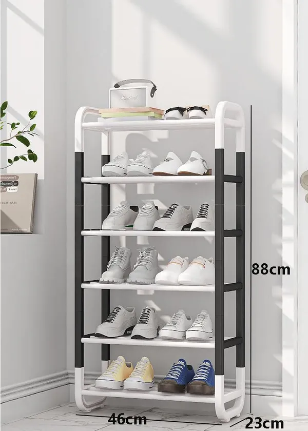 Black_And_White_White_And_Shoe_Rack___Modern_Design_With_Non_Slip_Shelves_For_Organized_Footwear_Perfect_For_Entryway_Or_Closet_(And_White,_Metal_Shelves_With_Pp_Plastic_Frame)_(6_Layer)