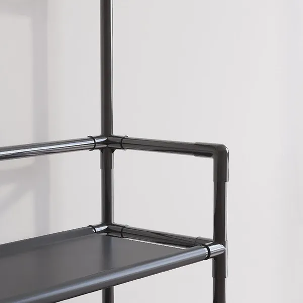 Black_Multifunctional_Shoe_And_Coat_Rack_With_Hooks_5_Tier_Organizer_For_Entryway,_Hallway,_Bedroom_(5_Layers_With_Hanging_Space,_Fabric_Shelves,_Power_Coated_And_Baked_Paint_Tube_Frame)_(Medium)