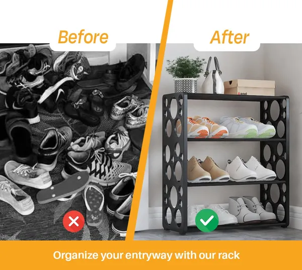 Black_Multi_Tier_Shoe_Rack_Entryway_Storage_Solution_For_Home_And_Office_Compact_And_Circle_Cutouts_Design_(4_Layers,_9.8Mm_Baked_Paint_Tube_Frame)