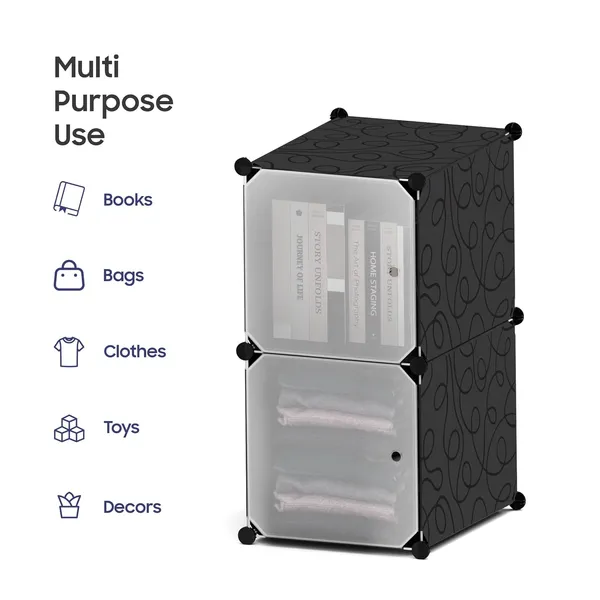 Black_And_White_Multipurpose_Portable_Plastic_Cabinet_With_Dustproof_Door_Space_Saving_Solution_For_Home_And_Office_(And_White,_2_Cabinets,_Plastic_Wall_And_Door_With_Metal_Frame)_(2_Tier)