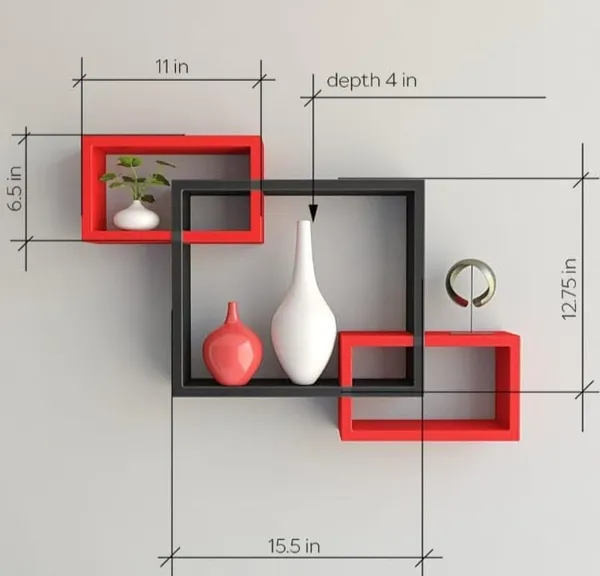 Black_And_Red_Floating_Wall_Shelves_Set_Of_3,_Modern_U_Shaped_Display_Ledges,_(Intersection)