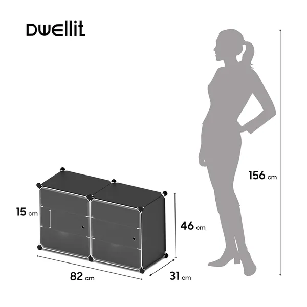Black_2_Cube_Shoe_Storage_Organizer_Multi_Purpose_Modular_Cabinet_For_Shoes,_Boots,_Clothes,_Diy_Stackable_Plastic_Shelf_With_Doors_For_Entryway,_Closet,_Bedroom_Sturdy_And_Dustproof