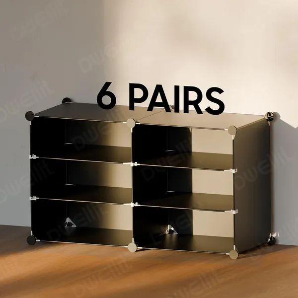 Black_2_Cube_Shoe_Storage_Organizer_Multi_Purpose_Modular_Cabinet_For_Shoes,_Boots,_Clothes,_Diy_Stackable_Plastic_Shelf_With_Doors_For_Entryway,_Closet,_Bedroom_Sturdy_And_Dustproof