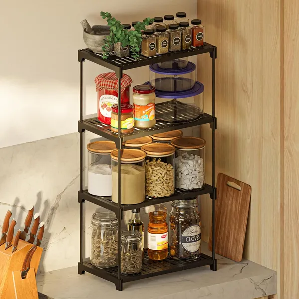 Black_4_Tier_Storage_Rack_Organiser,_86X44X26_Cm,_Pp_Plastic_With_Steel_Rods,_Multi_Purpose_Storage_Rack_For_Spices,_Crockery,_Clothes,_Toys,_Decors_(4_Layers)