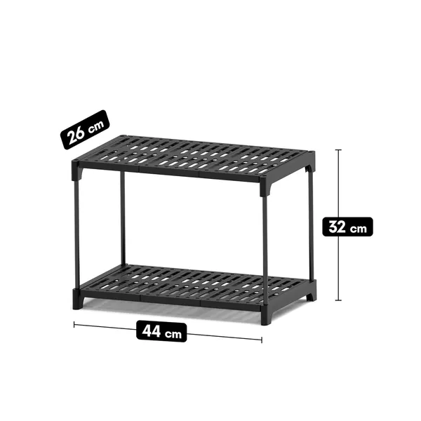 Black_2_Tier_Storage_Rack_Organiser,_44X26X32_Cm,_Pp_Plastic_With_Steel_Rods,_Multi_Purpose_Storage_Rack_For_Spices,_Crockery,_Clothes,_Toys,_Decors_(2_Layers)