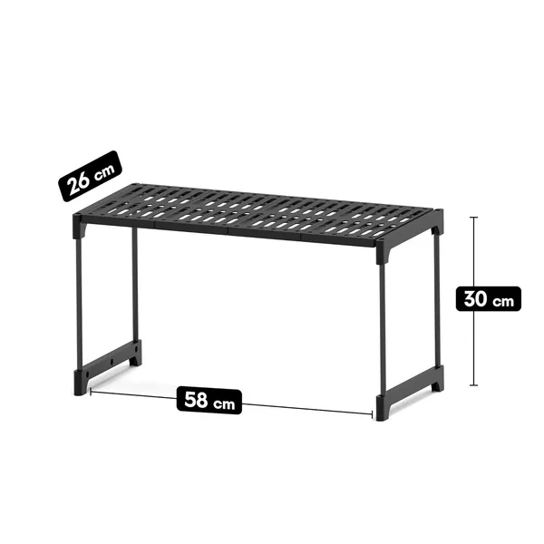 Black_Storage_Rack_Organiser,_58X26X31_Cm,_Pp_Plastic_With_Steel_Rods,_Multi_Purpose_Storage_Rack_For_Spices,_Crockery,_Clothes,_Toys,_Decors_(1_Layer_Without_Base)