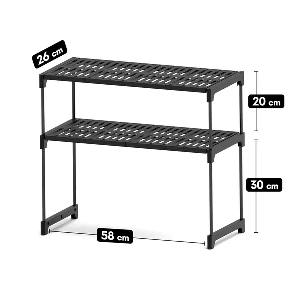 Black_2_Tier_Storage_Rack_Organiser,_58X26X50_Cm,_Pp_Plastic_With_Steel_Rods,_Multi_Purpose_Storage_Rack_For_Spices,_Crockery,_Clothes,_Toys,_Decors_(2_Layers_Without_Base)
