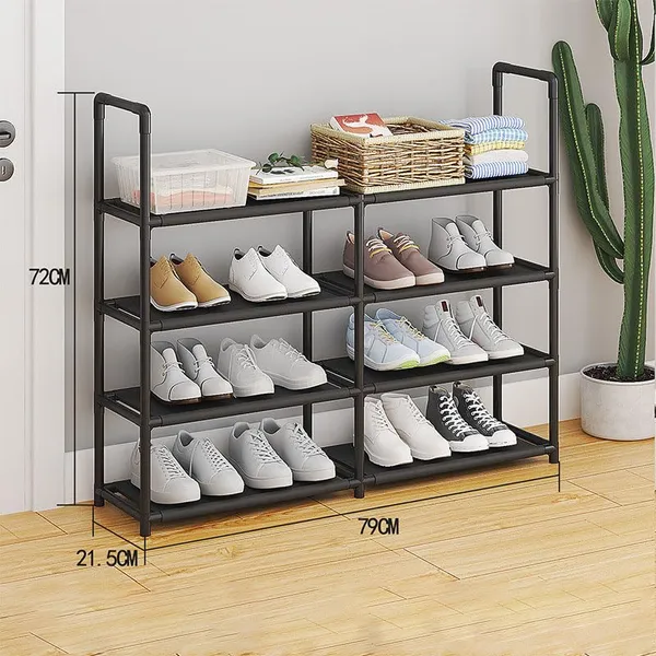 Black_Durable_Shoe_Storage_Rack_With_Multiple_Shelves_Space_Saving_Shoe_Rack_For_Closet_Or_Hallway_Portable_Shoe_Organizer_Shelf_For_Home_Use