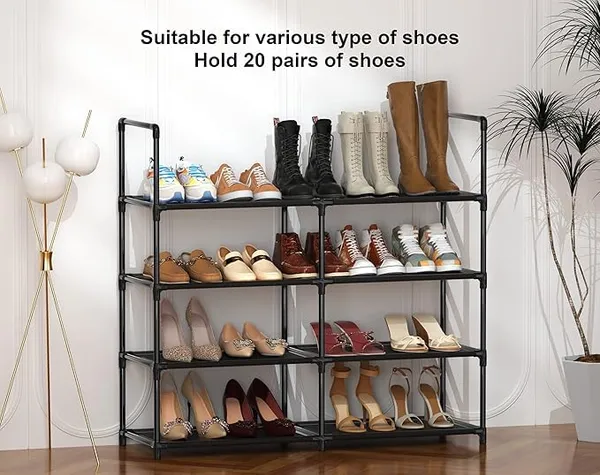 Black_Durable_Shoe_Storage_Rack_With_Multiple_Shelves_Space_Saving_Shoe_Rack_For_Closet_Or_Hallway_Portable_Shoe_Organizer_Shelf_For_Home_Use