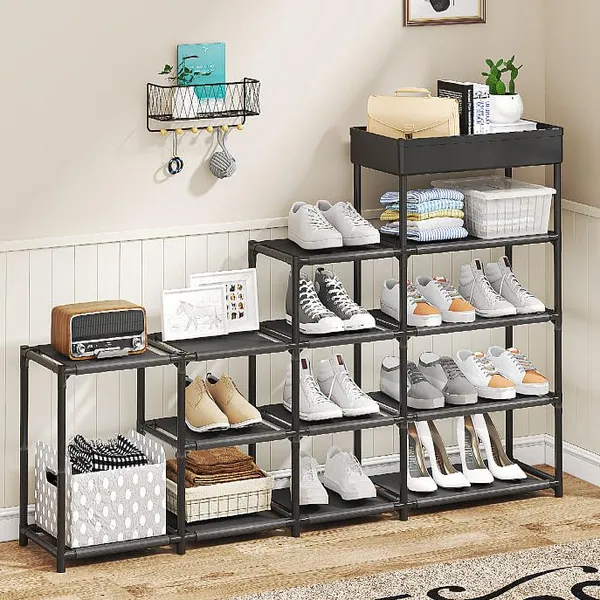 Black_Durable_Shoe_Storage_Rack_With_Multiple_Shelves_Space_Saving_Shoe_Rack_For_Closet_Or_Hallway_Portable_Shoe_Organizer_Shelf_For_Home_Use