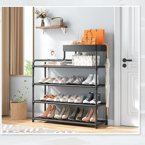 Black_Durable_Shoe_Storage_Rack_With_Multiple_Shelves_Space_Saving_Shoe_Rack_For_Closet_Or_Hallway_Portable_Shoe_Organizer_Shelf_For_Home_Use