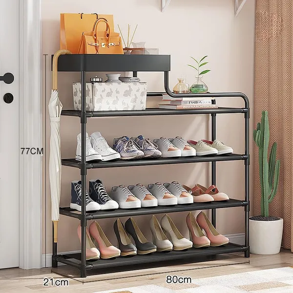 Black_Durable_Shoe_Storage_Rack_With_Multiple_Shelves_Space_Saving_Shoe_Rack_For_Closet_Or_Hallway_Portable_Shoe_Organizer_Shelf_For_Home_Use