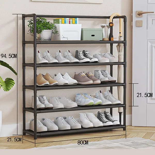 Black_Durable_Shoe_Storage_Rack_With_Multiple_Shelves_Space_Saving_Shoe_Rack_For_Closet_Or_Hallway_Portable_Shoe_Organizer_Shelf_For_Home_Use