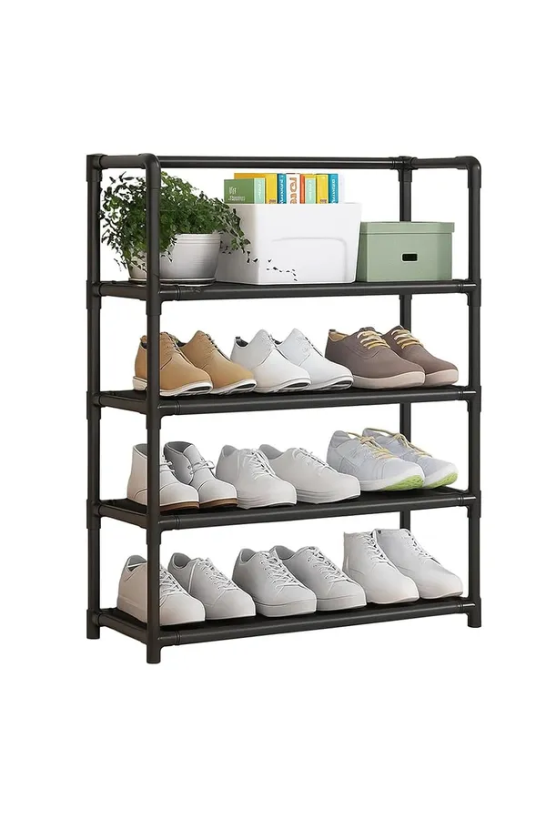 Black_Durable_Shoe_Storage_Rack_With_Multiple_Shelves_Space_Saving_Shoe_Rack_For_Closet_Or_Hallway_Portable_Shoe_Organizer_Shelf_For_Home_Use