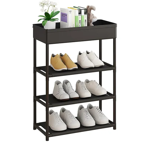 Black_Durable_Shoe_Storage_Rack_With_Multiple_Shelves_Space_Saving_Shoe_Rack_For_Closet_Or_Hallway_Portable_Shoe_Organizer_Shelf_For_Home_Use