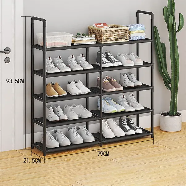 Black_Durable_Shoe_Storage_Rack_With_Multiple_Shelves_Space_Saving_Shoe_Rack_For_Closet_Or_Hallway_Portable_Shoe_Organizer_Shelf_For_Home_Use