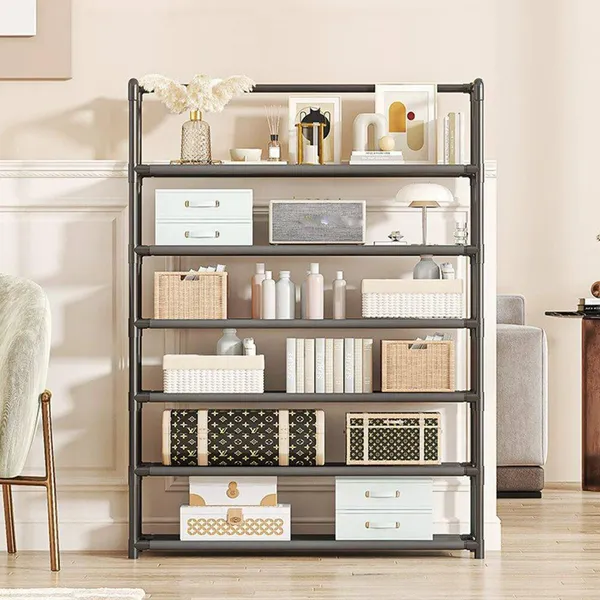Black_Durable_Shoe_Storage_Rack_With_Multiple_Shelves_Space_Saving_Shoe_Rack_For_Closet_Or_Hallway_Portable_Shoe_Organizer_Shelf_For_Home_Use