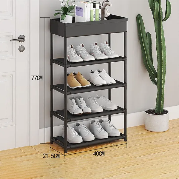Black_Durable_Shoe_Storage_Rack_With_Multiple_Shelves_Space_Saving_Shoe_Rack_For_Closet_Or_Hallway_Portable_Shoe_Organizer_Shelf_For_Home_Use
