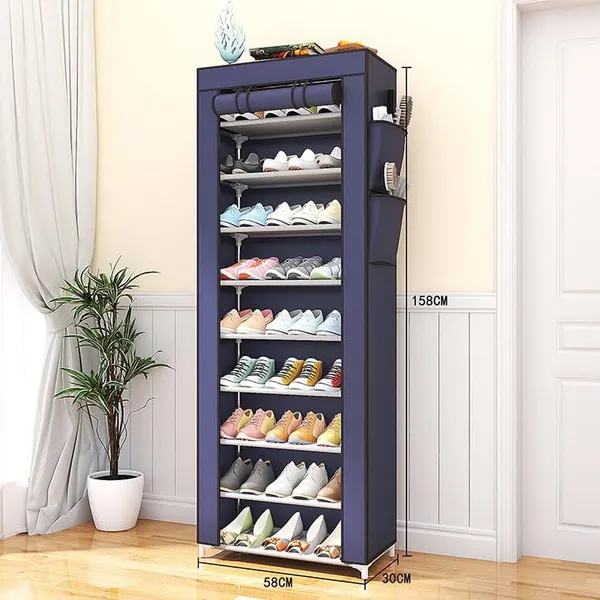 Navy_Blue_Durable_Shoe_Storage_Rack_With_Multiple_Shelves_Space_Saving_Shoe_Rack_For_Closet_Or_Hallway_Portable_Shoe_Organizer_Shelf_For_Home_Use