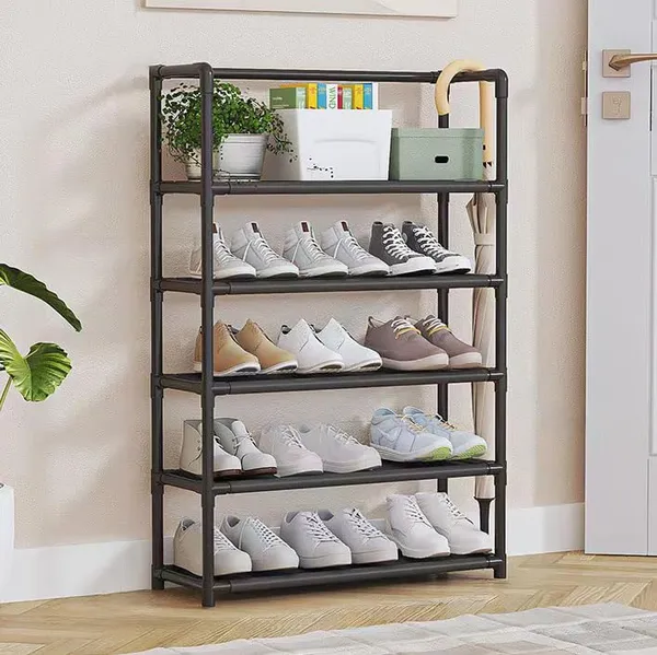 Black_Durable_Shoe_Storage_Rack_With_Multiple_Shelves_Space_Saving_Shoe_Rack_For_Closet_Or_Hallway_Portable_Shoe_Organizer_Shelf_For_Home_Use