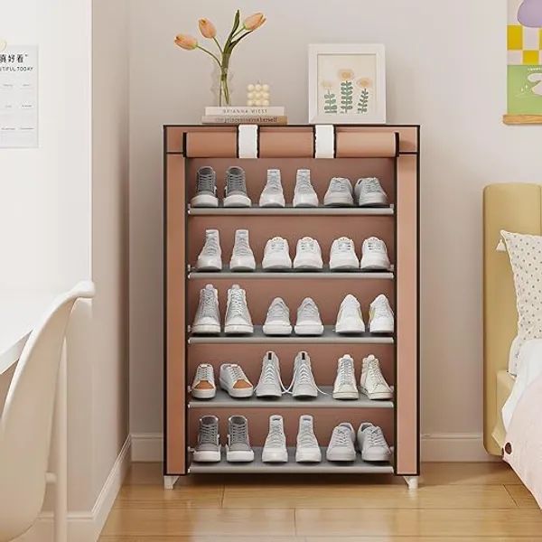 Brown_Durable_Shoe_Storage_Rack_With_Multiple_Shelves_Space_Saving_Shoe_Rack_For_Closet_Or_Hallway_Portable_Shoe_Organizer_Shelf_For_Home_Use