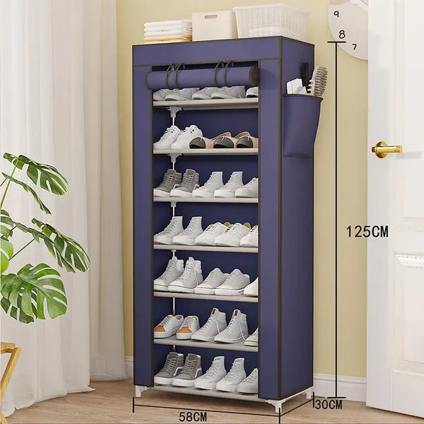 Navy_Blue_Durable_Shoe_Storage_Rack_With_Multiple_Shelves_Space_Saving_Shoe_Rack_For_Closet_Or_Hallway_Portable_Shoe_Organizer_Shelf_For_Home_Use