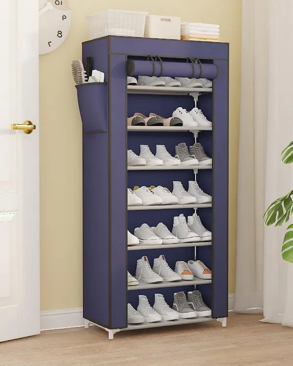 Navy_Blue_Durable_Shoe_Storage_Rack_With_Multiple_Shelves_Space_Saving_Shoe_Rack_For_Closet_Or_Hallway_Portable_Shoe_Organizer_Shelf_For_Home_Use